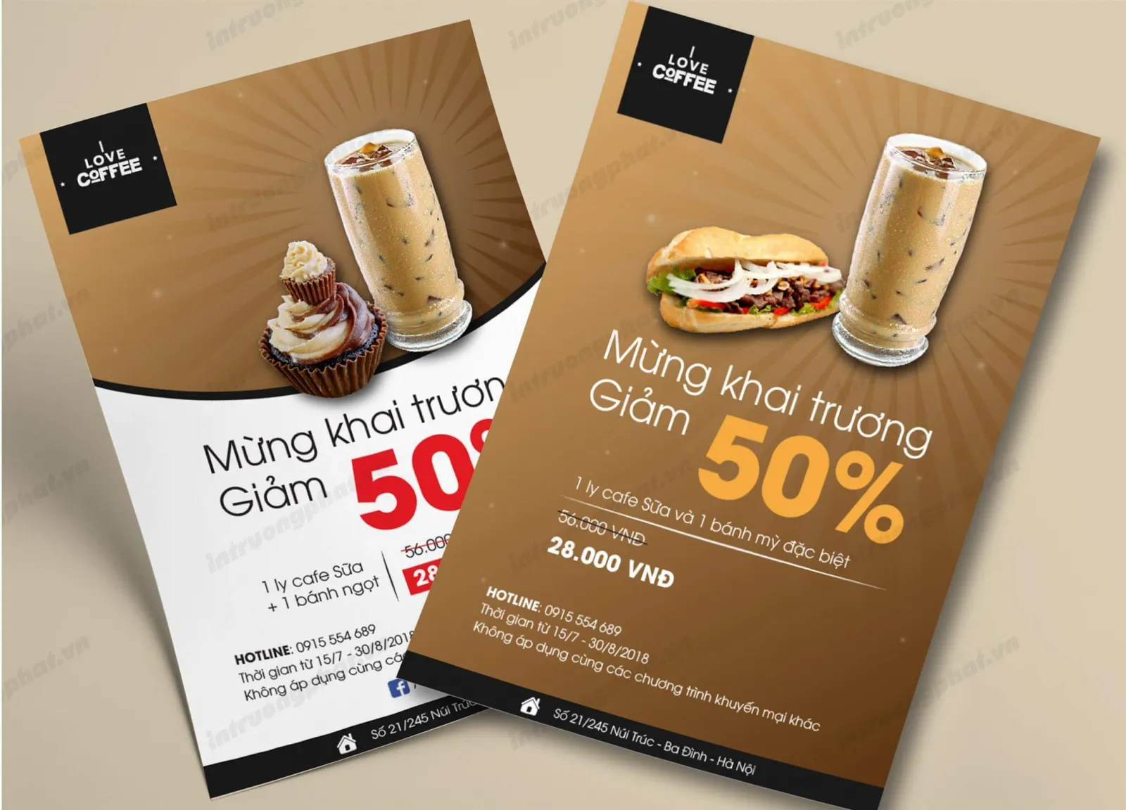 Tờ rơi khai trương cửa hàng / quán ăn