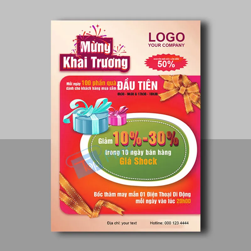 Tờ rơi khuyến mãi sản phẩm / sự kiện