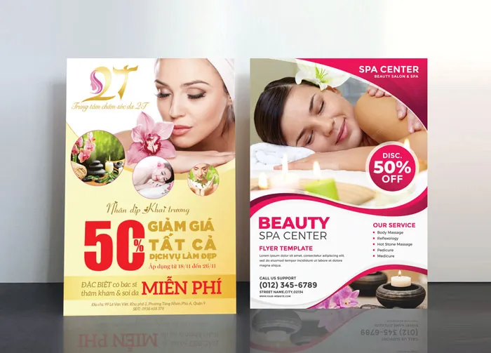 Tờ rơi spa – làm đẹp