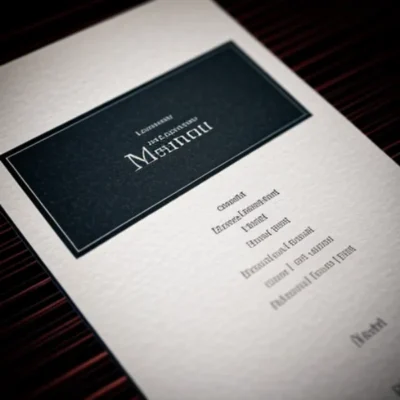 In ấn menu nhà hàng