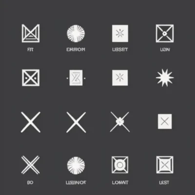 Ví dụ về symbols trong illustrator