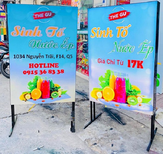 Bảng Hiệu Hộp Đèn Đứng: Định Nghĩa Và Kích Thước Phổ Biến Mau Bang Hieu Hop Den Dung 2