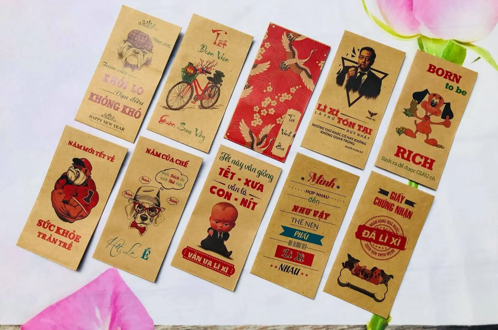 Mau bao li xi handmade Doc dao sang tao the hien ca tinh rieng 1