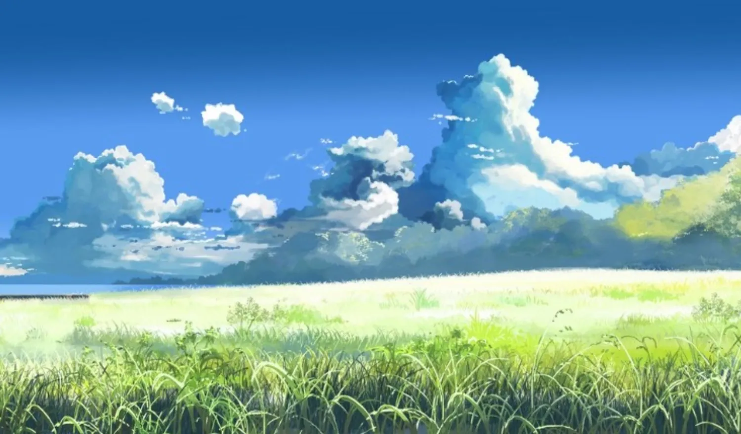 Cánh đồng lúa phong cách anime