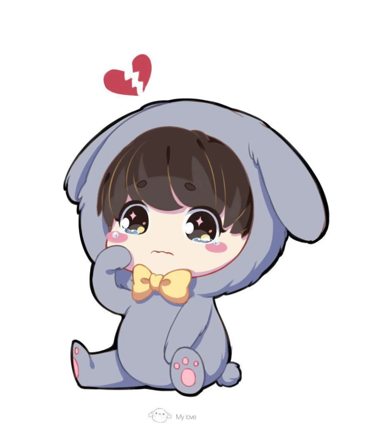 Chàng trai trong bộ quần áo gấu