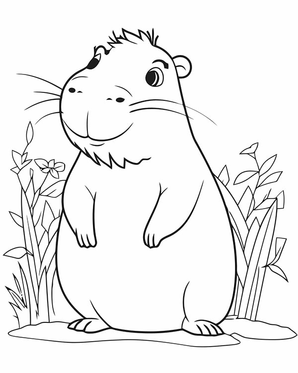 100 tranh to mau capybara cute tu de den kho phu hop moi lua tuoi 11999 17
