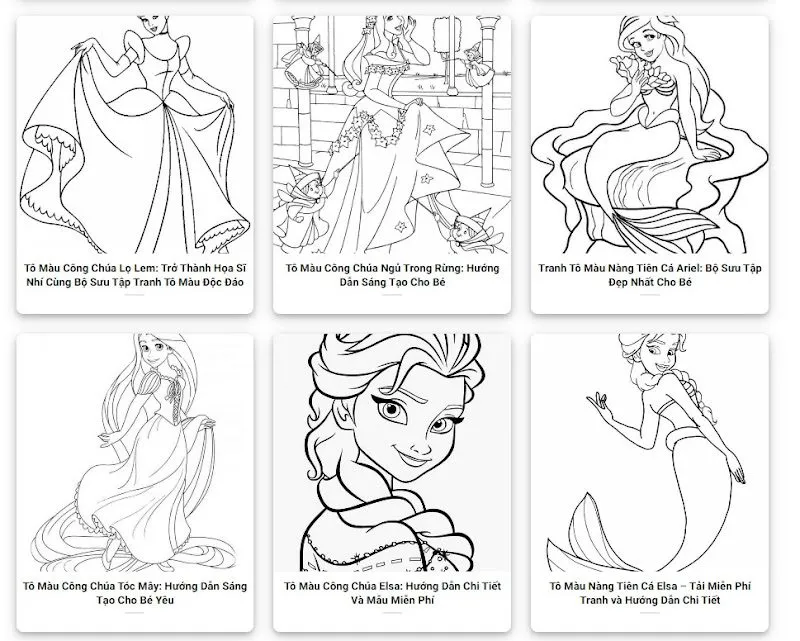 Nhung buc tranh to mau cong chua dep28