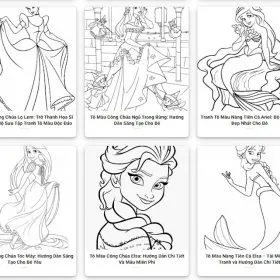 Nhung buc tranh to mau cong chua dep29