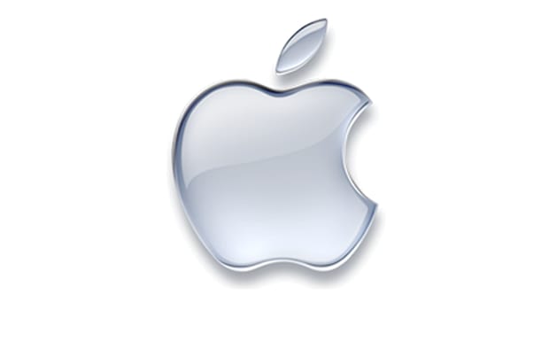 Logo thủy sắc trong suốt của Apple năm 2001