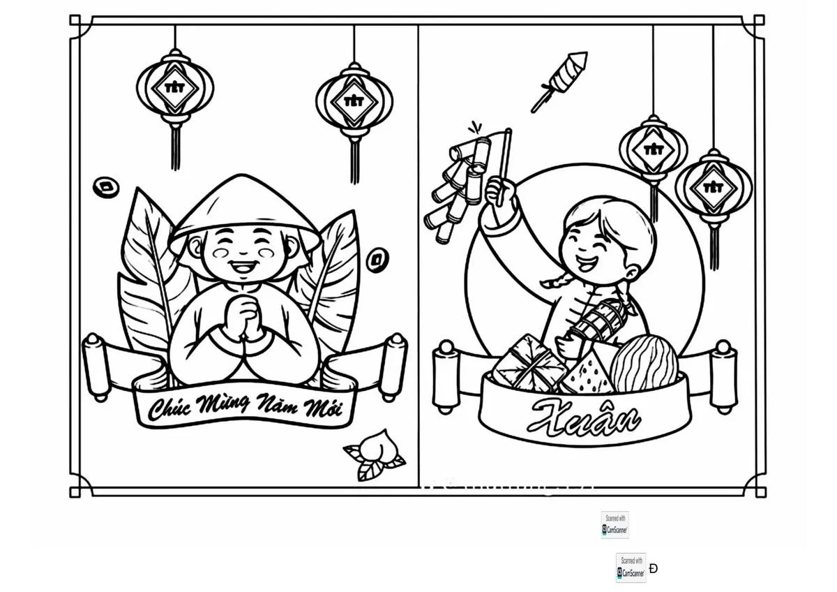 tranh to mau Tet Nguyen Dan 2025 y nghia doc dao da dang cho be27