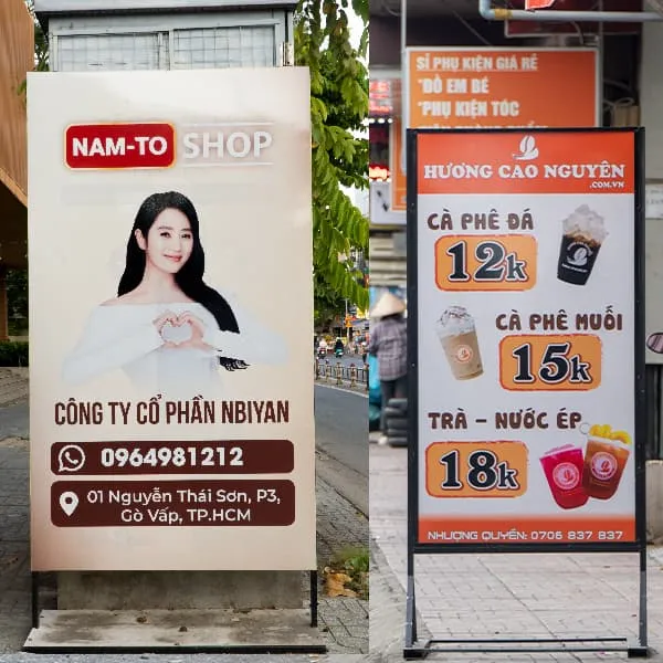 Mẫu Biển Quảng Cáo In Bạt Đẹp