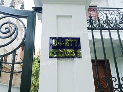 Tuyển Tập 50+ Mẫu Bảng Số Nhà, Biển Số Nhà Đẹp, Độc Đáo Nhất Hiện Nay! Bang So Nha Dep Bien So Nha Dep Innhanh.pro .vn002