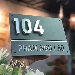 Tuyển Tập 50+ Mẫu Bảng Số Nhà, Biển Số Nhà Đẹp, Độc Đáo Nhất Hiện Nay! Bang So Nha Dep Bien So Nha Dep Innhanh.pro .vn005