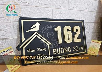Tuyển Tập 50+ Mẫu Bảng Số Nhà, Biển Số Nhà Đẹp, Độc Đáo Nhất Hiện Nay! Bang So Nha Dep Bien So Nha Dep Innhanh.pro .vn056