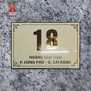 Tuyển Tập 50+ Mẫu Bảng Số Nhà, Biển Số Nhà Đẹp, Độc Đáo Nhất Hiện Nay! Bang So Nha Dep Bien So Nha Dep Innhanh.pro .vn058