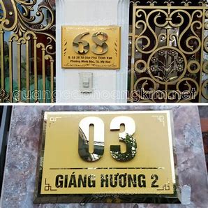Tuyển Tập 50+ Mẫu Bảng Số Nhà, Biển Số Nhà Đẹp, Độc Đáo Nhất Hiện Nay! Bang So Nha Dep Bien So Nha Dep Innhanh.pro .vn060