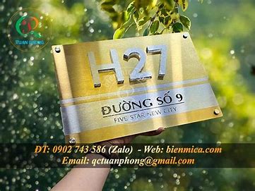 Tuyển Tập 50+ Mẫu Bảng Số Nhà, Biển Số Nhà Đẹp, Độc Đáo Nhất Hiện Nay! Bang So Nha Dep Bien So Nha Dep Innhanh.pro .vn074