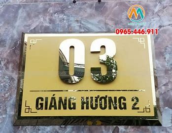 Tuyển Tập 50+ Mẫu Bảng Số Nhà, Biển Số Nhà Đẹp, Độc Đáo Nhất Hiện Nay! Bang So Nha Dep Bien So Nha Dep Innhanh.pro .vn079