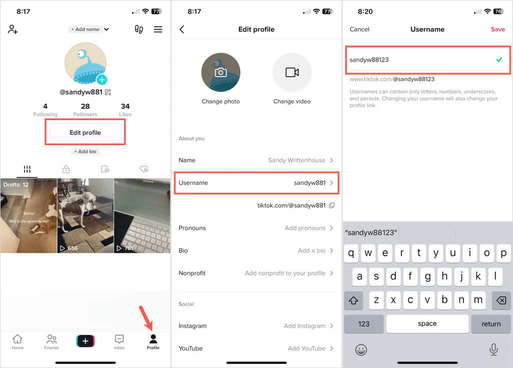 Việc chọn tên TikTok hay cho cả hai loại đều góp phần tạo nên một hồ sơ ấn tượng và chuyên nghiệp