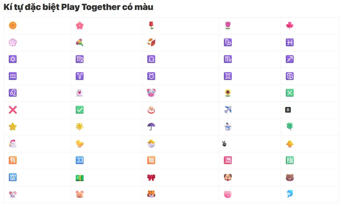 『99+ Kí Tự Đặc Biệt Play Together』 - Tạo Tên "Cực Chất"! Trong thế giới ảo đầy màu sắc này, Kí Tự Đặc Biệt Play Together chính là chìa khóa để biến cái tên của bạn thành một tác phẩm nghệ thuật