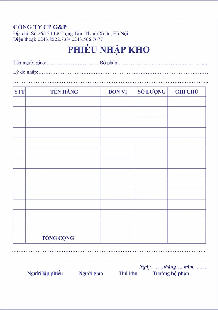 Phieu Nhap Kho Phieu Xuat Kho innhanh.pro .vn10
