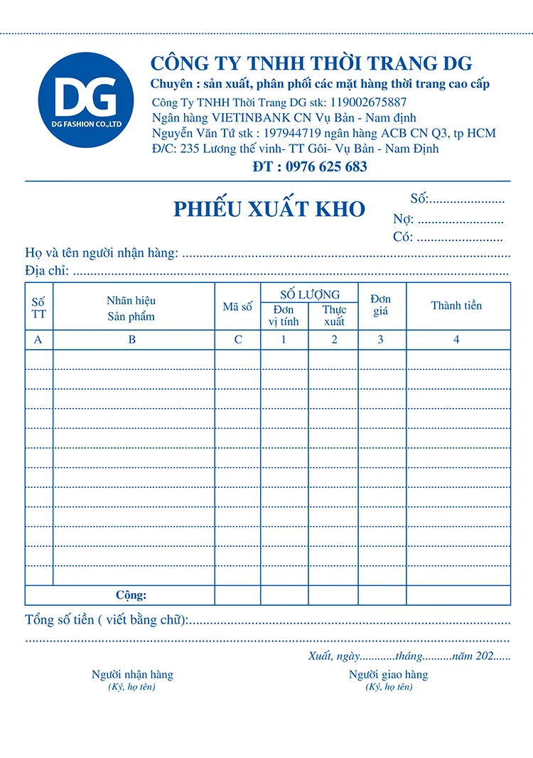 Phieu Nhap Kho Phieu Xuat Kho innhanh.pro .vn27