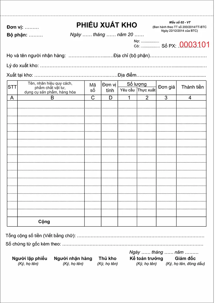 Phieu Nhap Kho Phieu Xuat Kho innhanh.pro .vn30