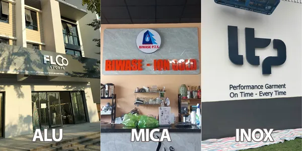 So sánh giá chữ nổi Mica, Alu, Inox: Lựa chọn tối ưu cho ngân sách Chữ nổi Mica là lựa chọn kinh tế với vẻ đẹp rực rỡ, chữ nổi Alu phù hợp cho độ bền ngoài trời, còn chữ nổi Inox mang lại sự sang trọng đỉnh cao