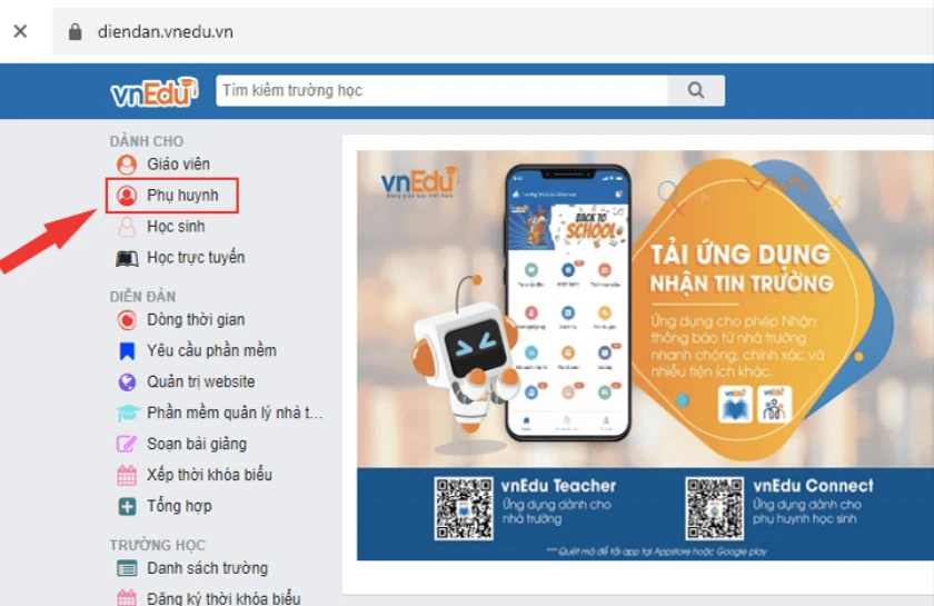 Hướng dẫn tra cứu kết quả học tập trên máy tính với vnedu.vn sổ liên lạc