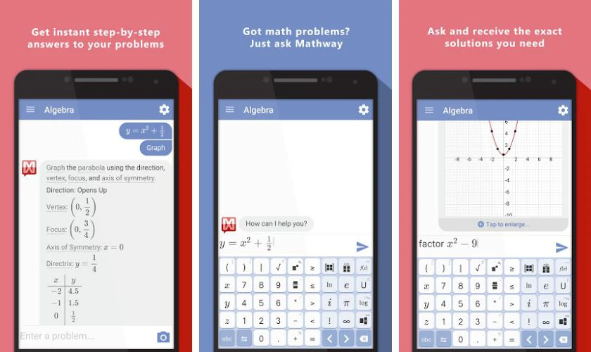 phần mềm, app giải toán cao cấp mathway