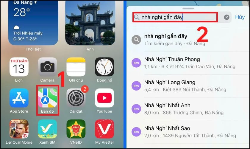 Tìm nhà nghỉ gần đây