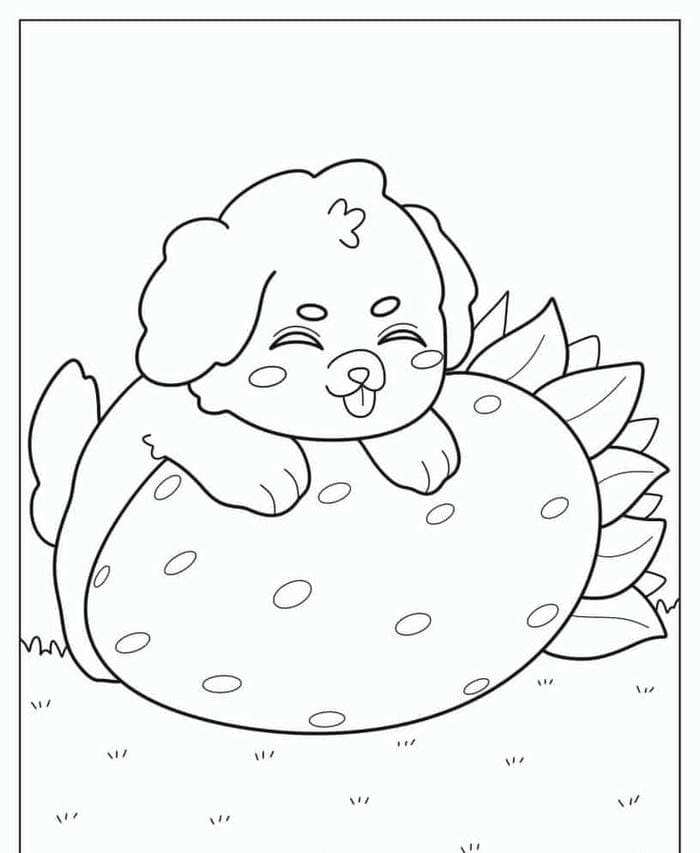 tranh to mau con cho innhanh.pro .vn24