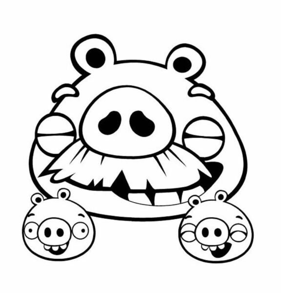 Hình tô màu Angry Birds cho bé tập tô (5)