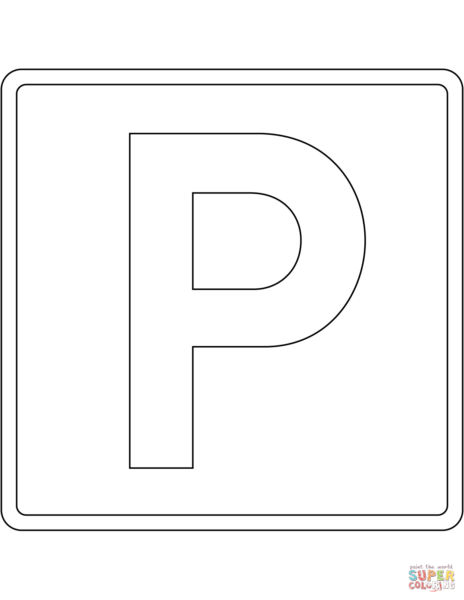 Hình tô màu biển báo giao thông cho bé tập tô (7)