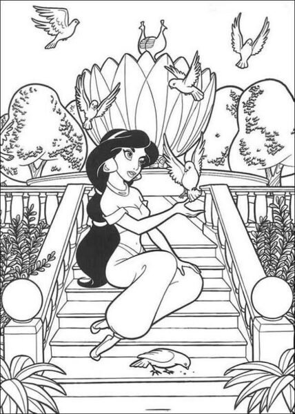 Tranh tô màu cho bé gái 7 tuổi đẹp nhất