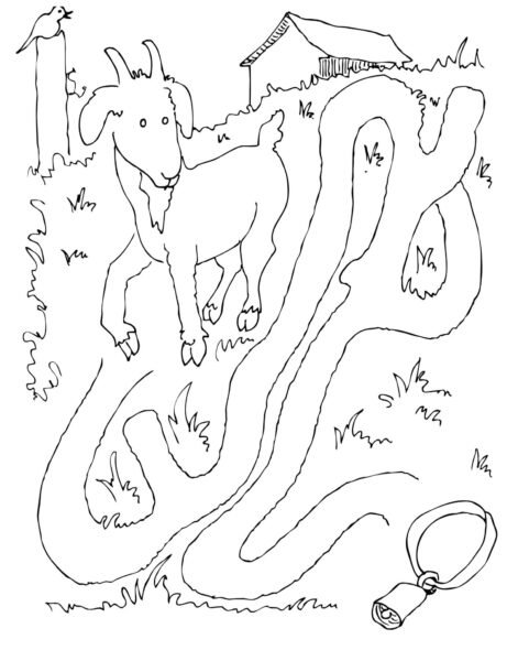 Tổng hợp các bức tranh tô màu con dê ngộ nghĩnh nh