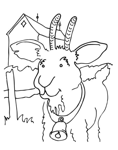 Tổng hợp các bức tranh tô màu con dê ngộ nghĩnh nh