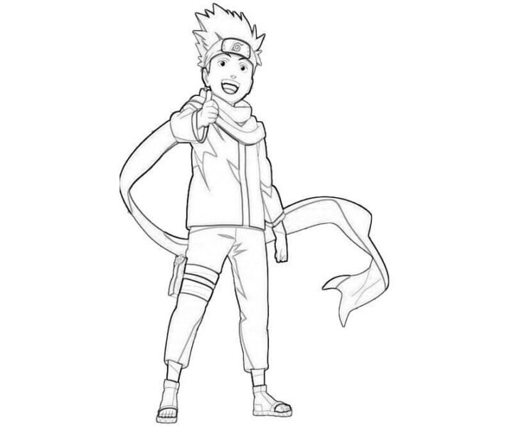 Hình tô màu Naruto ngầu nhất cho bé tập tô (4)