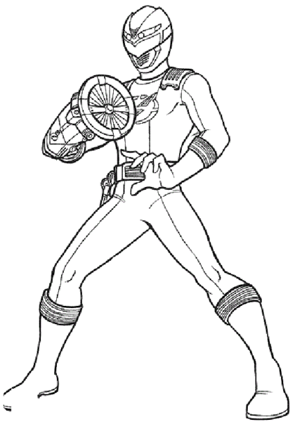 Hình tô màu siêu nhân Gao cho bé tập tô (5)