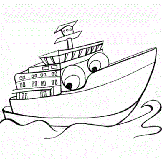 Hình tô màu tàu thuỷ (2)