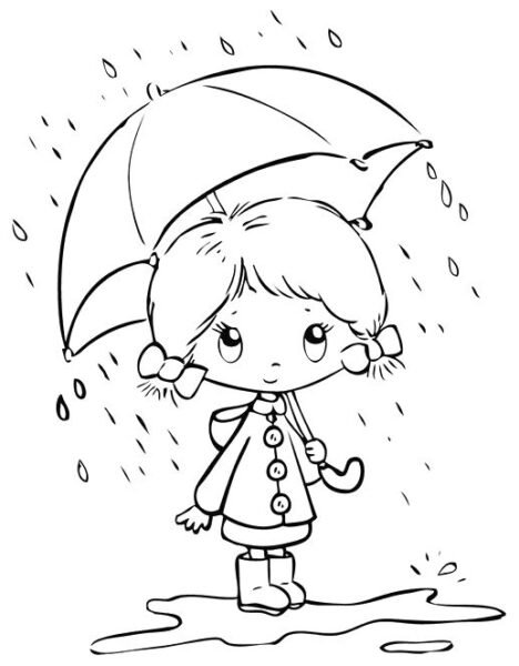 Hình tô màu trời mưa đẹp nhất cho bé tập tô (1)