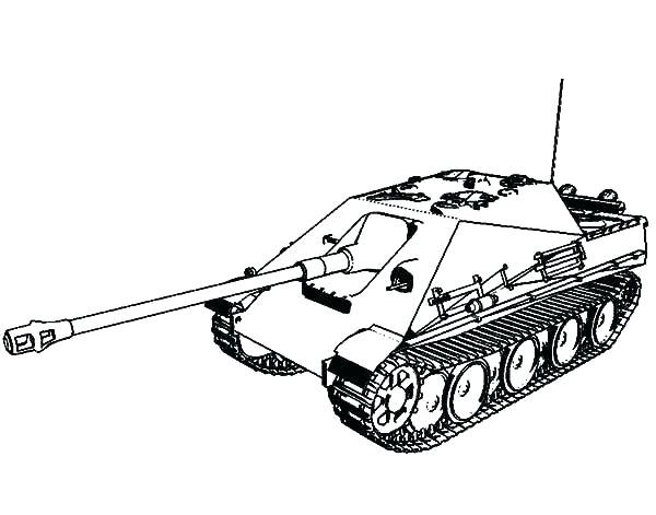 Hình tô màu xe tăng đẹp cho bé tập tô (3)