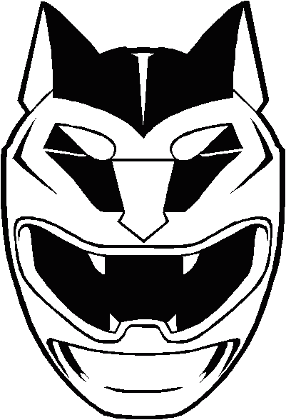 Hình vẽ chưa tô màu siêu nhân Gao cho bé tập tô (1)