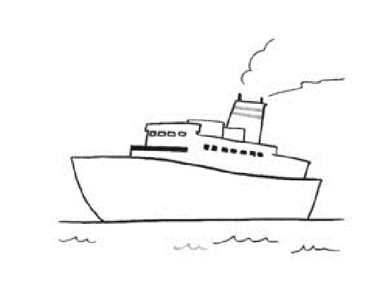 Hình vẽ tập tô tàu thuỷ (1)