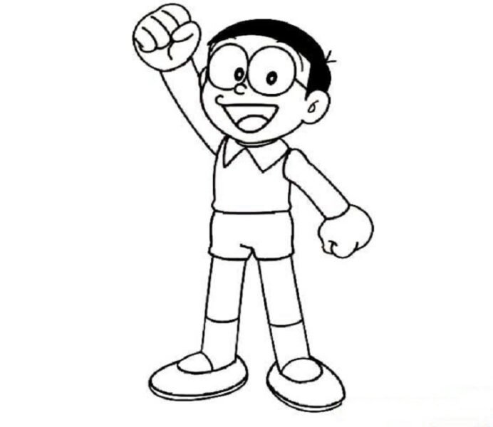 36+ Tranh tô màu Nobita đáng yêu cho bé tập tô Mẫu tranh tô màu cho bé