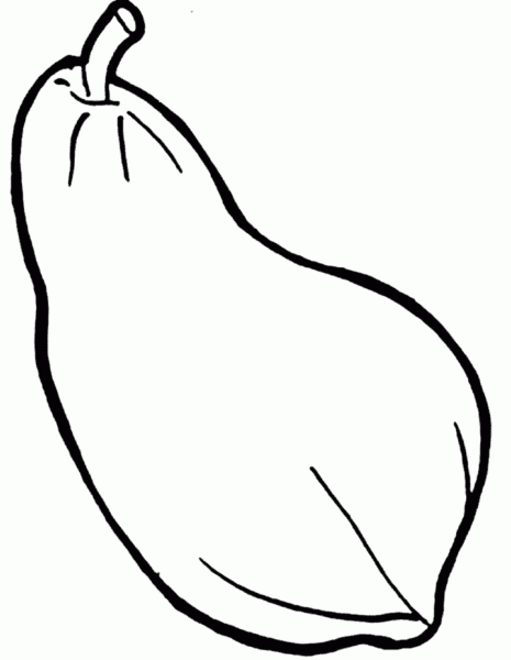 Mẫu tranh tô màu quả đu đủ đẹp cho bé tập tô (3)