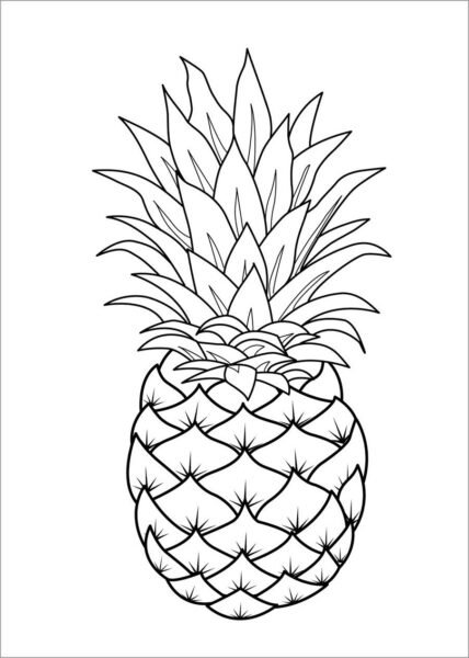 Mẫu tranh tô màu rau củ quả cho bé tập tô (4)