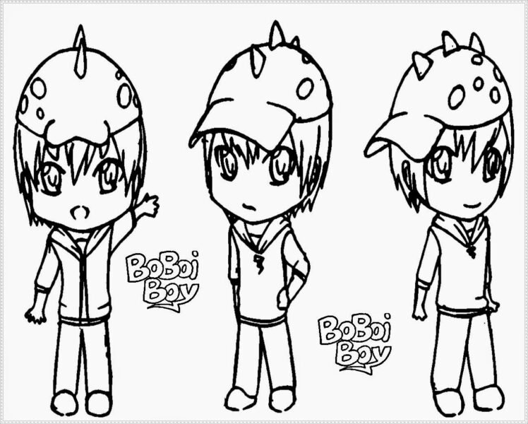 tổng hợp các bức tranh tô màu boboiboy