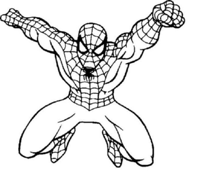 Spider Man tranh tô màu người nhện