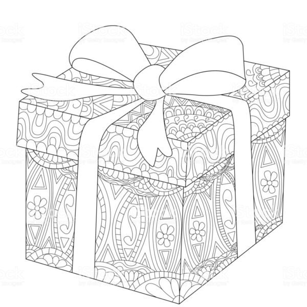 Tải tranh tô màu hộp quà (1)